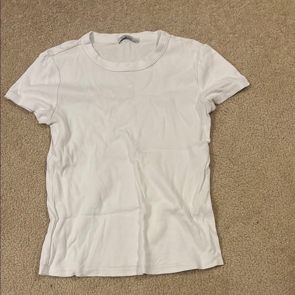 Classic White ribbed Women's T-Shirt